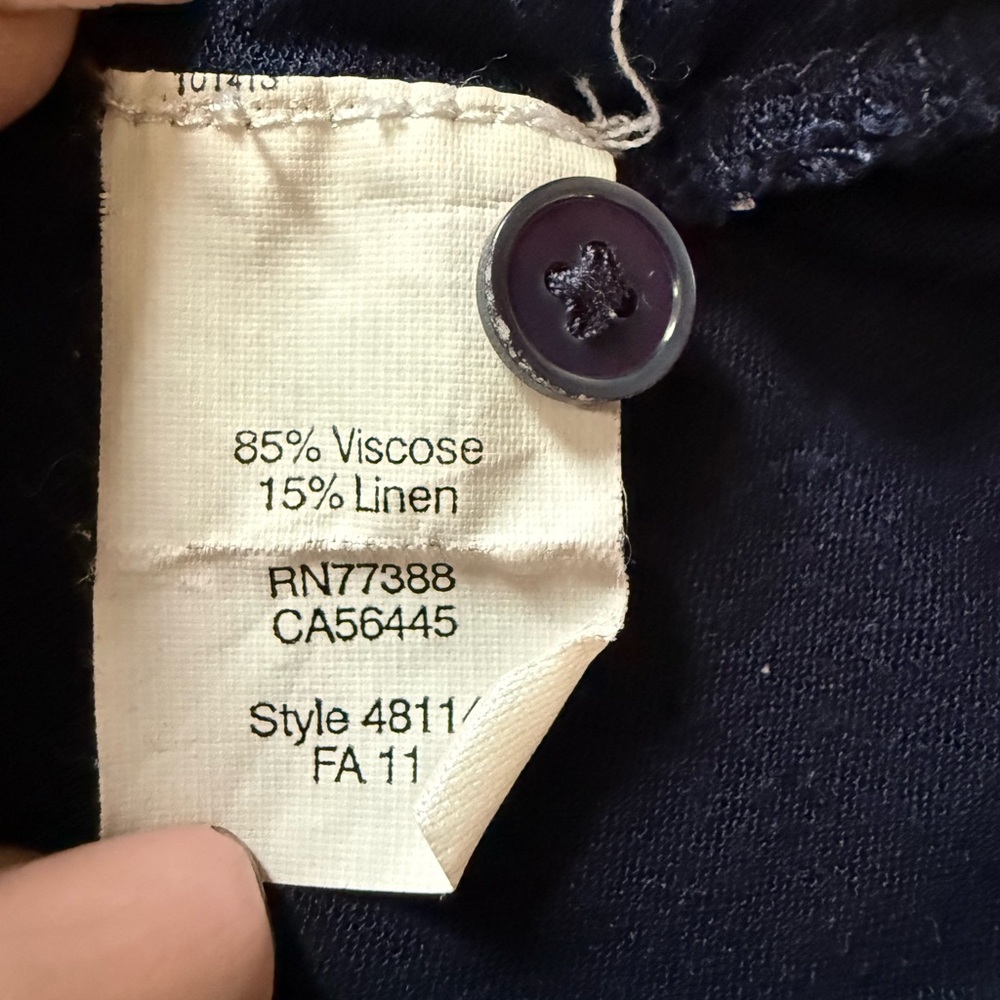 J. Crew Blue Button Henley Top Pair XS/S - Picture 7 of 8